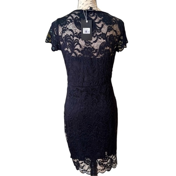 NWT Black Lace Cocktail Dress for Women Size M Medium - Picture 6 of 11
